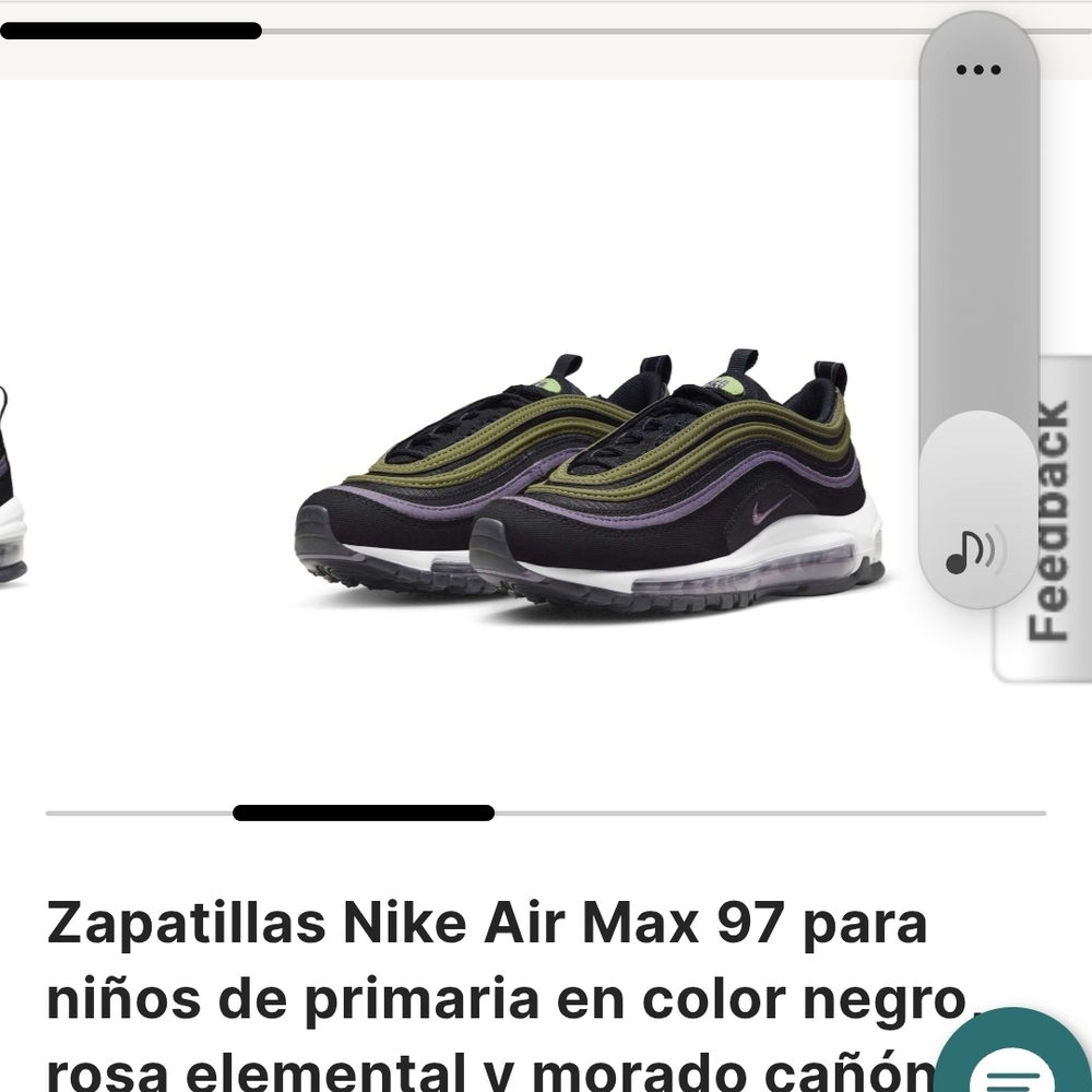 Nike Air Max 97 Kids Sneakers - Black and Purple